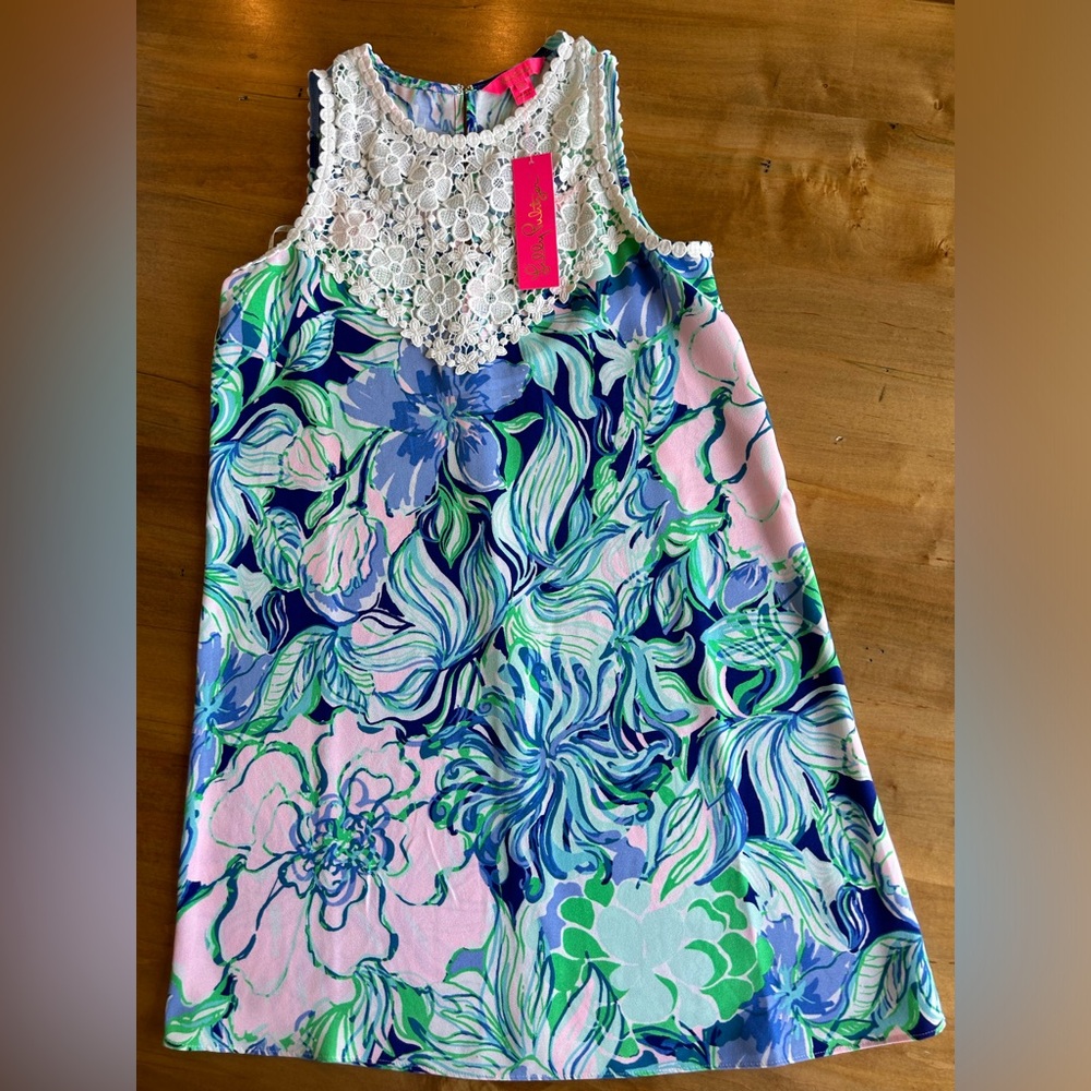 Lilly Pulitzer NWT Nala Soft Shift Dress Party Thyme Size 0